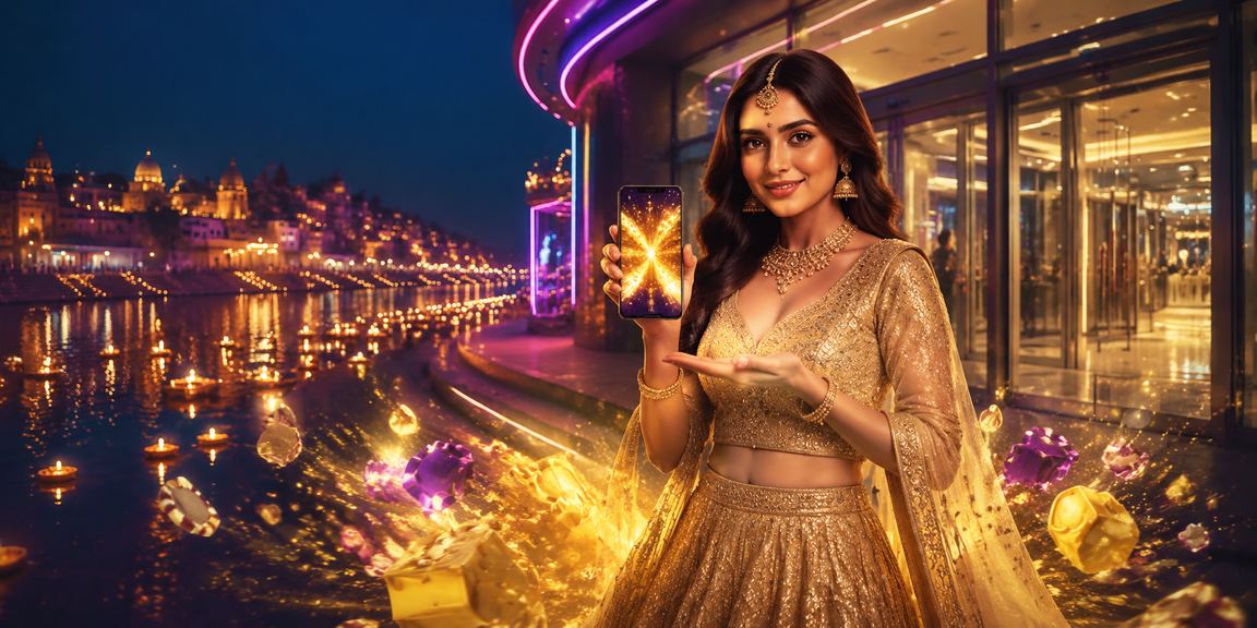 Varanasi riverside casino mobile app experience with traditional dress